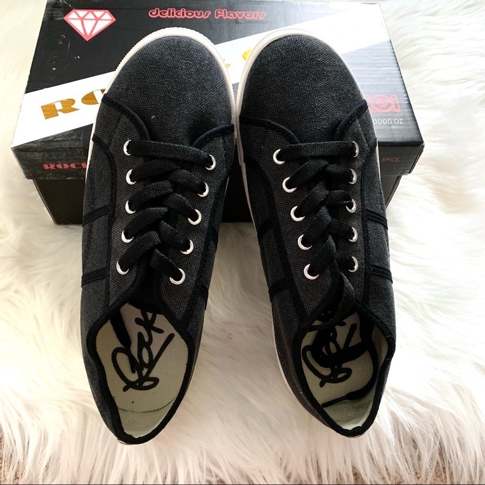 NWT Rock & Candy Women’s Shiann Black Sneakers - Picture 7 of 11